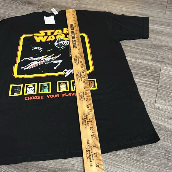 NWT Star Wars Retro Arcade Game Tee Men’s Size Med Black Short Sleeve Tee Styled - Picture 9 of 11
